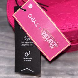 Barbie x Typo Jewellery Case  In Sizzle Pink - New With Tags