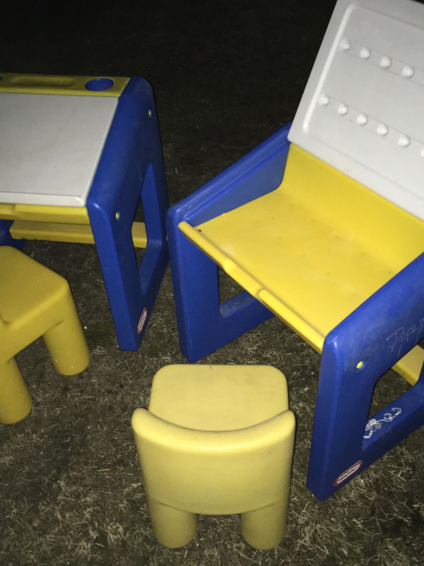 Kids little tykes work desk with chairs only $25 each