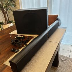Energy Powerbar Elite Soundbar w/ Wireless Subwoofer & Remote – Home Theater Audio
