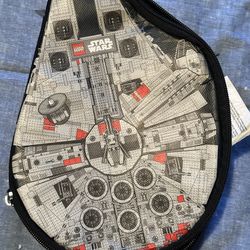 Lego Star Wars Millennium Falcon Zippered Storage Bag Mini Figure Carrying Case
