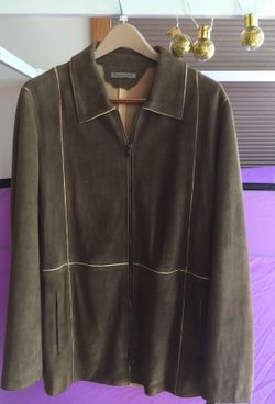 Suede leather jacket.