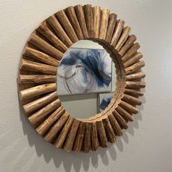 Boho Wood Mirror