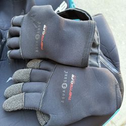 Aqualung 3mm Kevlar Gloves Scuba Medium Size