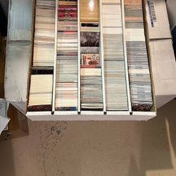 Large box of sports cards