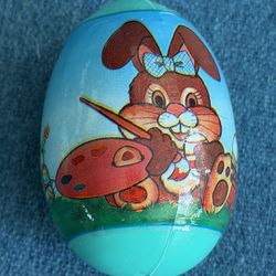 Vintage artistic Easter Eggs set of 3