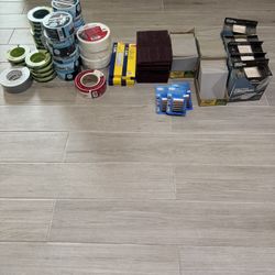 Contractor Paint & Drywall Supply Lot – Tape, Sandpaper, Corner Bead, Repair Kits 
