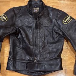 Vanson Perforated Motorcycle Jacket Sz 40