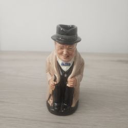 Royal Doulton Winston Churchill 5½" Porcelain Toby Jug Mug England