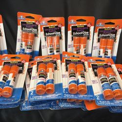 NEW Elmer's Washable Glue Disappearing Purple 60 Sticks dries clear