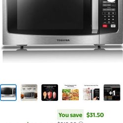TOSHIBA ML-EM45PIT(SS) Countertop Microwave Oven with Inverter Technology