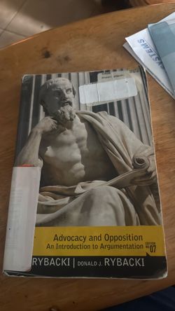 Advocacy and opposition an introduction to Agrumentation