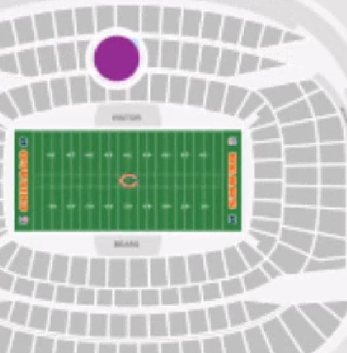 Chicago Bears vs. Green Bay Packers Club Level Tickets! Sec 209 Row 1 12/04