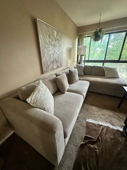 Thomasville 3-Piece Sectional Light Grey