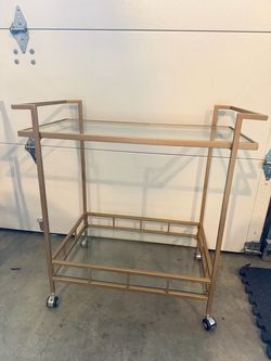 Gold bar cart