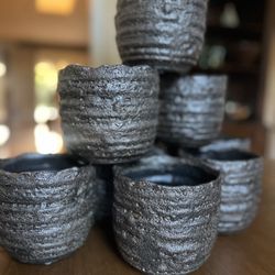 Set Of 10 Plant Pots