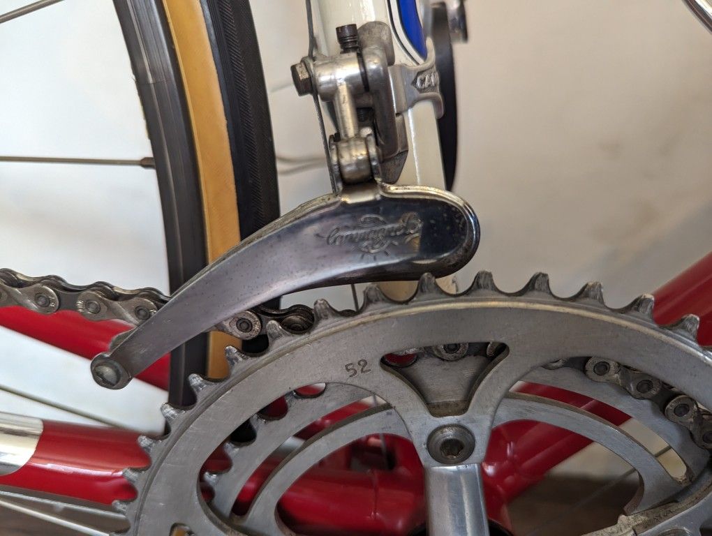 Manivelles Vintage Benotto Avec Dérailleur Campagnolo - Vélo Course Acier 56cm 6 Vitesses - Occasion