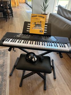 RockJam Electronic Keyboard Bundle with Stand and Bench