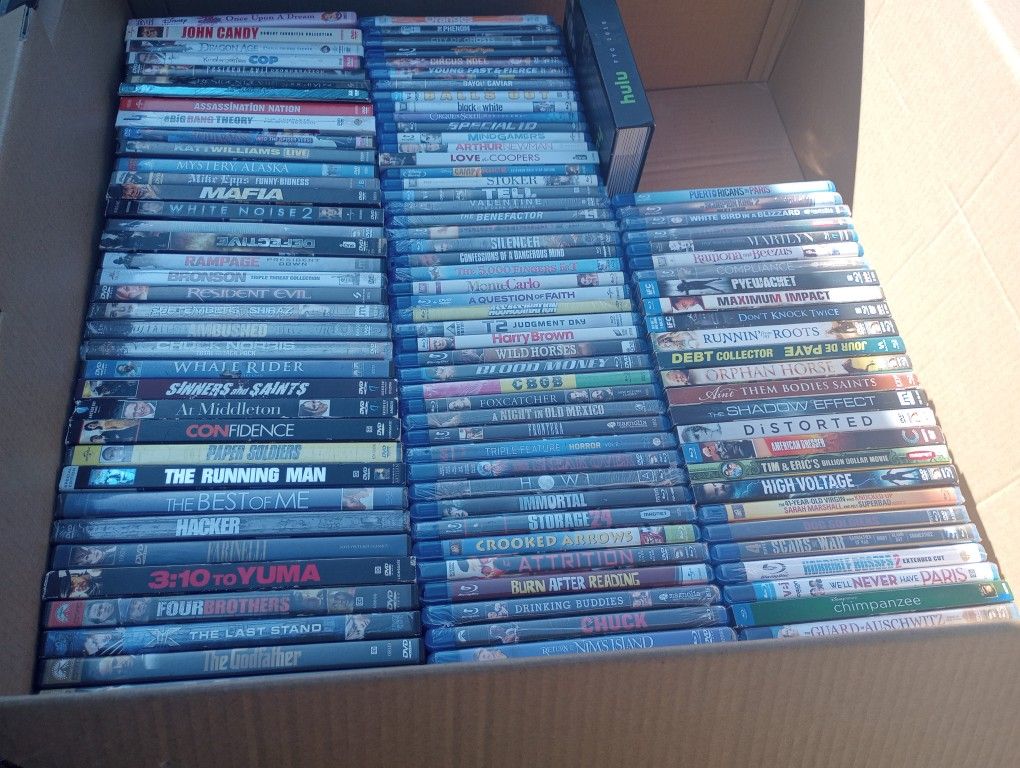 lots of dvds and blurays