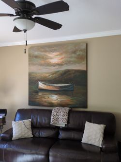 Large Oil On Canvas Painting