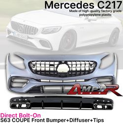 Mercedes C217 S63 Coupe Bumper Conversion Fits S550 S560 S63 S65 15-2021