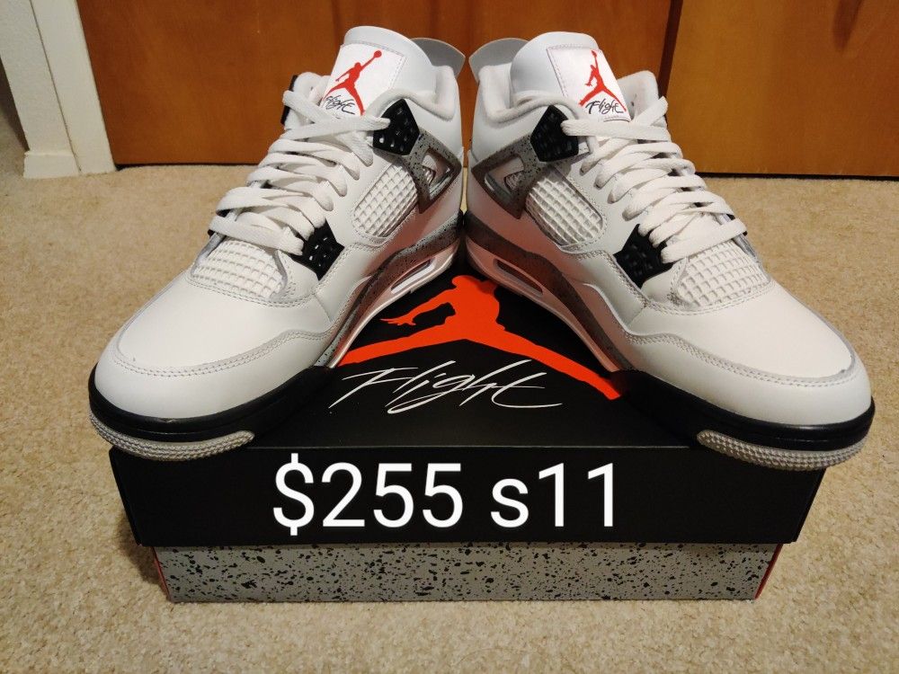 Jordan 4 White Cement Size 11