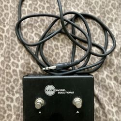 LIVE WIRE SOLUTIONS Dual Latching footswitch FSW22