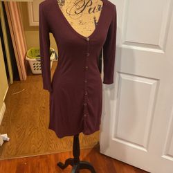 Small Meduim Burgandy Dress