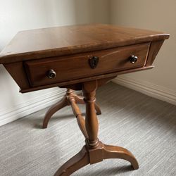 Vintage Solid Cherry End Table