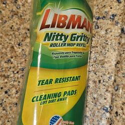 libman nitty gritty roller mop refill
 Tear resistant (refill only, no mop) 