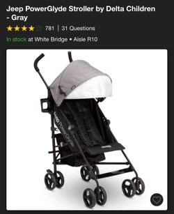 Jeep Power Glyde Stroller