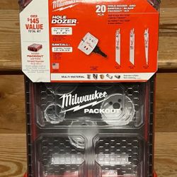 NEW Milwaukee PACKOUT hole saw/ Sawzall Kit 49-22-5620
