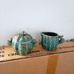 Cactus sugar and creamer