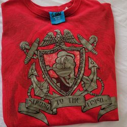 ‼️💲⁉️ BRAND NEW HOT 🔥 RED POPEYE T-SHIRT ‼️❌️💲