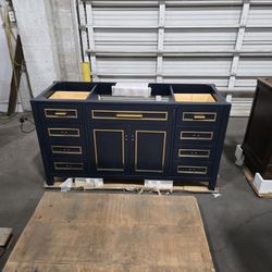 Solid Wood 60" Vanity Cabinet 