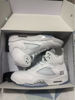 Air jordan 5 retro og white metallic
