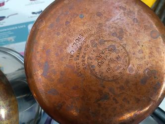 Revere ware sauce pans with lids