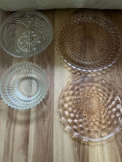 Vintage  Glass Servers