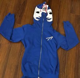 Asaali blue full zip up