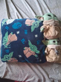 Baby Yoda A.K.A. Grogu Plushies and Pillow