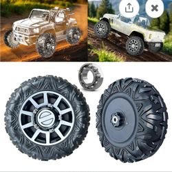 JRRXM 8.5- INCH SOLID REPLACEMENT TIRES MODEL NUMBER 13INWHEELS. 2 PACK 33CM/13 TIRES FOR FOR POWER WHEEL RIDE ON CAR ALLIGATORS OR MOTORCYCLE 