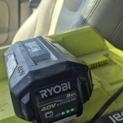 Ryobi 3bank 40v charger and 40 v battery