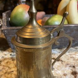 Small Vtg Brass Stein
