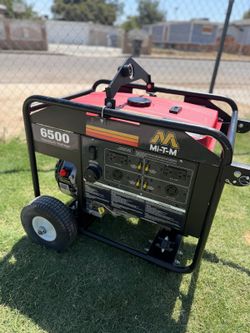 Mi-T-M 6500-watt (maximum) generator with a 420cc Kohler engine; features four outlets: 120V/20A and 120/240V/30A.