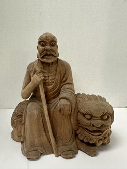 Handcrafted Buddha With Lion 