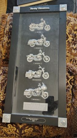 Harley-Davidson Framed Motorcycle Wall Art San Antonio TX 2008Collectible Shadowbox