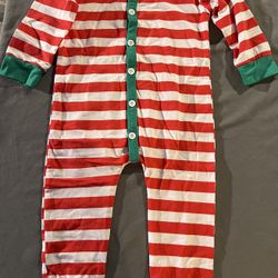Baby or Toddler Christmas Pajamas w/Butt Flap (New)