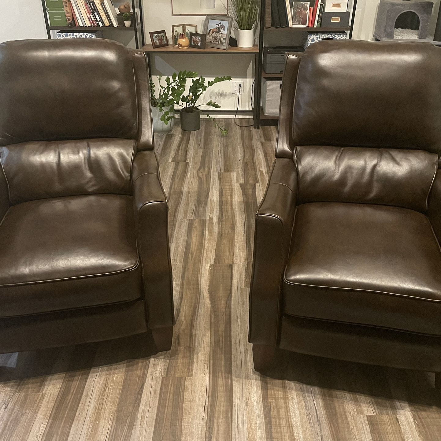 REDUCED Brown Leather Recliner