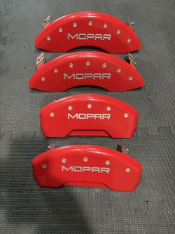 ⭐⭐ 2021-2024 JEEP GRAND CHEROKEE L MGP RED MOPAR BRAKE CALIPER COVER SET 42023S