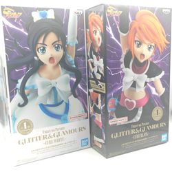 Futari wa Pretty Cure Glitter & Glamours figures for Cure White and Cure Black by Banpresto set!
