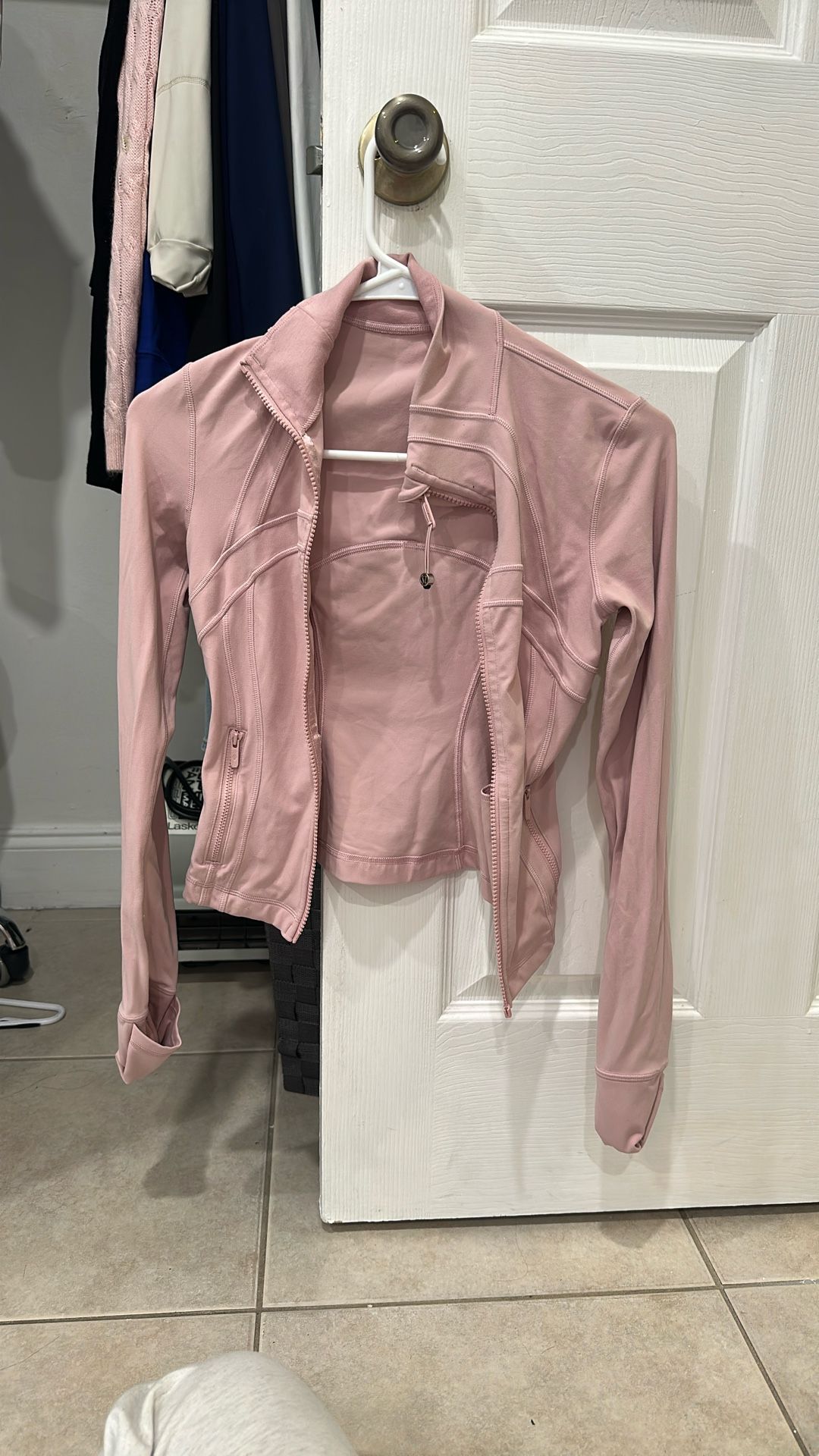 Authentic Lululemon Pink Zip Up Jacket Size 2